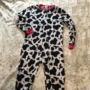 Circo Large Girls Cow Print Footie Pajamas